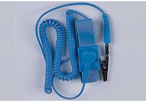 Antistatic Wrist Strap with Alligator Clip,blue